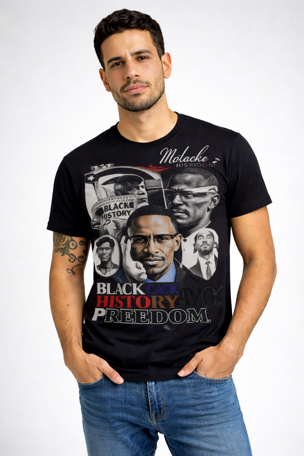 Black History Freedom Malcolm X DTF Transfer