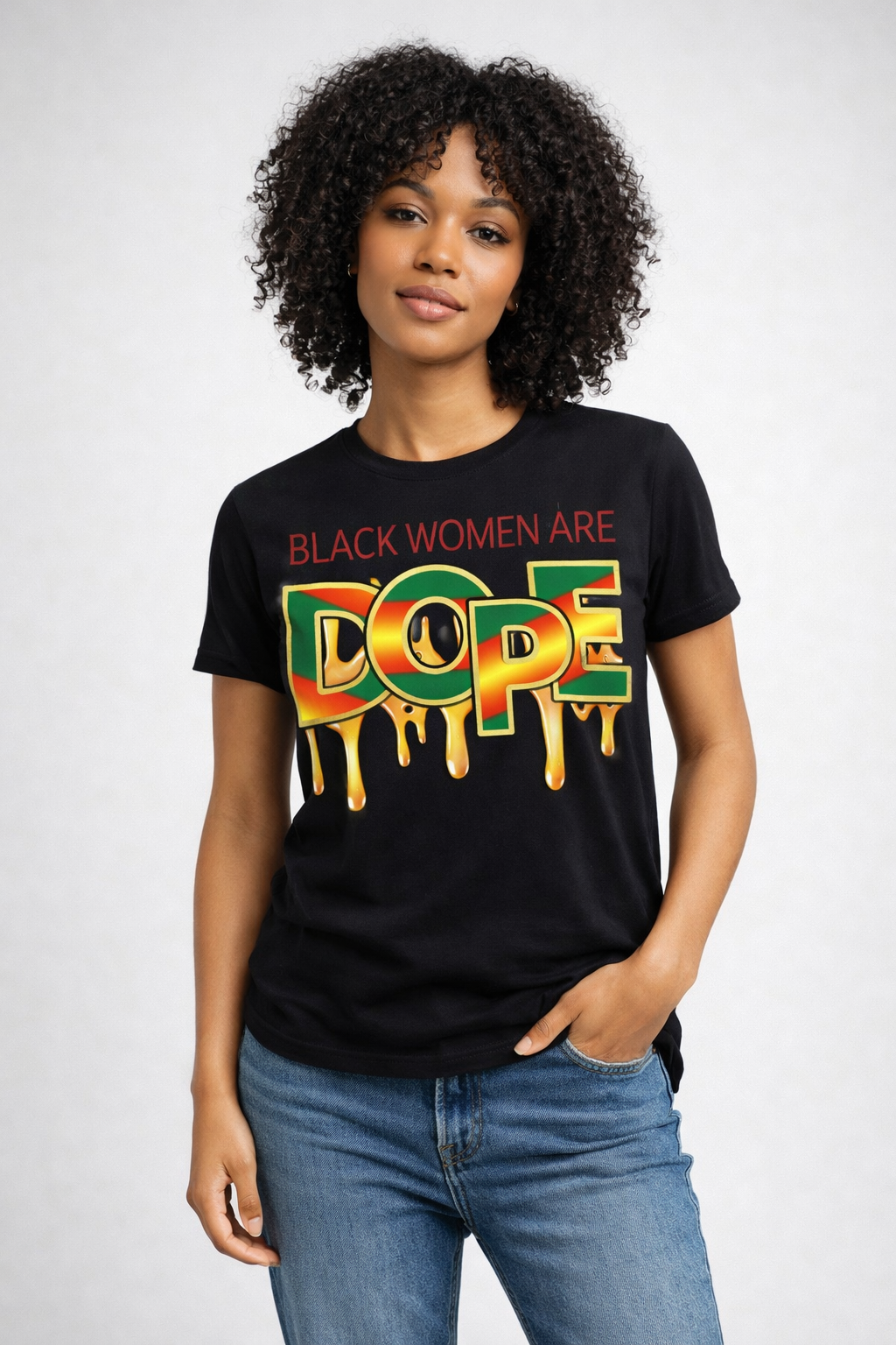 Black Women Are Dope Honey Drip DTF Transfer