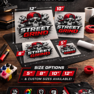 Custom DTF Transfers By Size